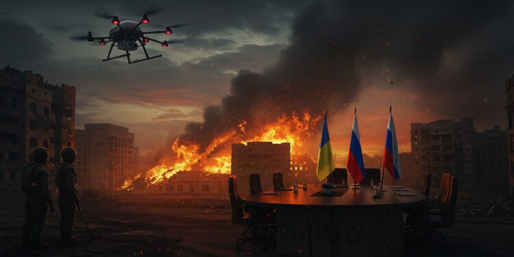 Conflit Russo-Ukrainien : Frappes Mortelles et Tensions - Viral Mag Nouvelles frappes mortelles en Russie et Ukraine  des drones et missiles sèment le chaos Découvrez les impacts et les enjeux diplomatiques   Viral Mag