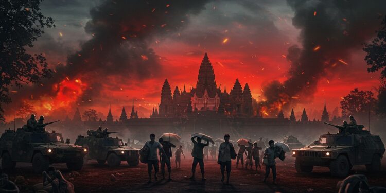 Conflit Thaïlande-Cambodge : Risque de Guerre - Viral Mag Le conflit frontalier Thaïlande Cambodge sintensifie avec 138 000 déplacés et des combats violents Une guerre est elle imminente    Viral Mag
