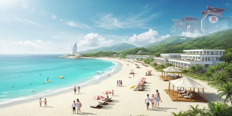 Corée Du Nord : Une Station Balnéaire Géante Ouvre Ses Portes - Viral Mag Découvrez la nouvelle station balnéaire de Wonsan Kalma en Corée du Nord un projet ambitieux pour attirer touristes locaux et internationaux Viral Mag