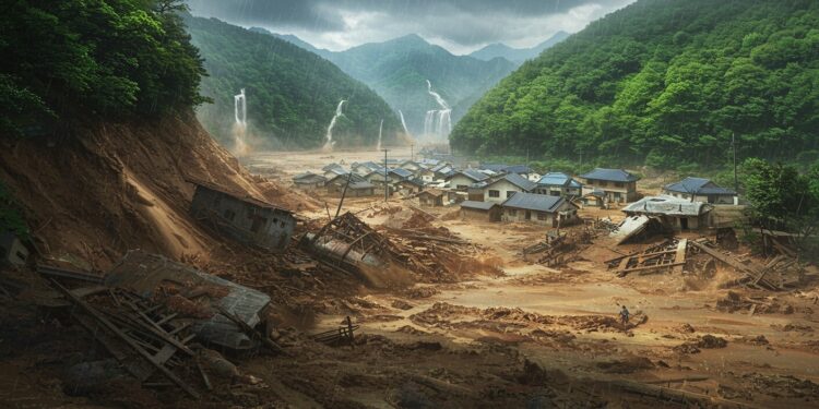 Corée du Sud : Glissement de Terrain Meurtrier - Viral Mag Glissement de terrain en Corée du Sud un mort trois disparus Les pluies torrentielles frappent fort Quelles leçons tirer de cette catastrophe Viral Mag