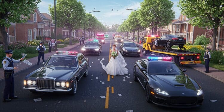 Un cortège de mariage à Saint Genis Laval tourne au chaos  excès de vitesse fourrière et PV Découvrez les détails de cet incident    Viral Mag