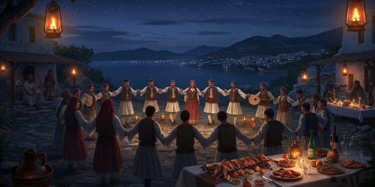 Danses Grecques : Célébrations Estivales Envoûtantes - Viral Mag Plongez dans les panigiria grecs fêtes estivales mêlant danses musique et traditions Découvrez leur magie et leurs défis face au tourisme   Viral Mag