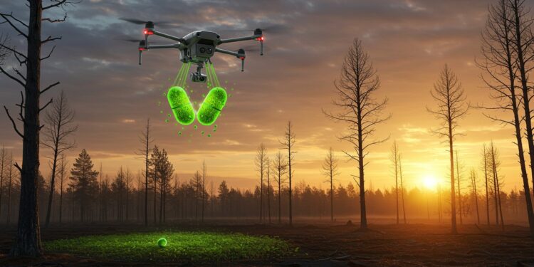 Des Drones Pour Reboiser Après les Incendies - Viral Mag Drones au secours des forêts canadiennes brûlées une solution innovante pour reboiser rapidement et efficacement après les incendies Découvrez comment Viral Mag