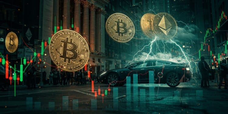 Dow Jones Grimpe, Tesla Chute : Que Se Passe-t-il ? - Viral Mag Le Dow Jones bondit de 300 points avec le budget Trump mais Tesla plonge de 8 Découvrez les impacts sur les marchés et les cryptos Viral Mag