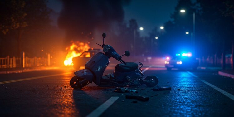 Drame à Boulbon : Collision Mortelle Après des Tirs - Viral Mag Un drame secoue Boulbon  un scooter percuté après des tirs en lair Un mort une arme retrouvée et un véhicule incendié Enquête en cours   Viral Mag
