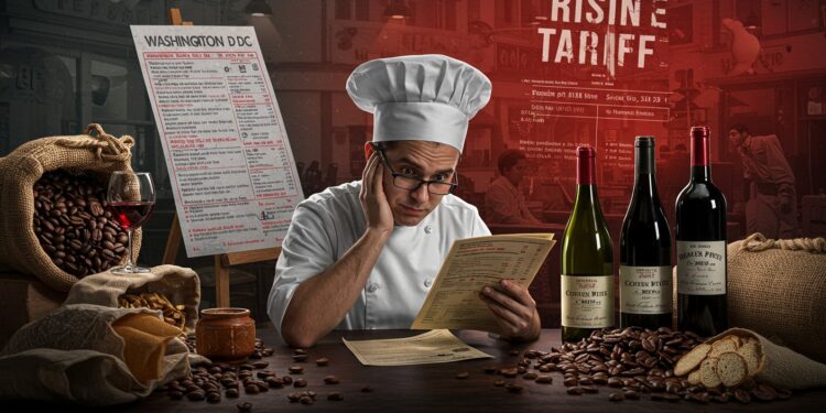 Droits de Douane : Les Restaurateurs sous Pression - Viral Mag Les droits de douane impactent les restaurants américains faisant grimper les prix du café du vin et du thé Découvrez comment ils sadaptent à cette crise économique Viral Mag