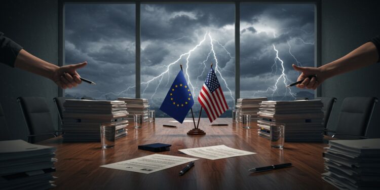 Droits De Douane : L’Europe Face À La Menace Américaine - Viral Mag LUE prépare des contre mesures face aux droits de douane américains Quelles solutions pour un accord équitable Découvrez les enjeux économiques Viral Mag