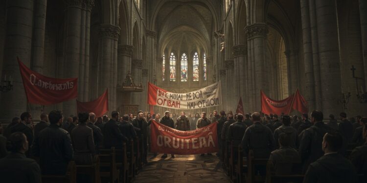 Église de la Madeleine : Tensions lors d’une Messe à Paris - Viral Mag Des militants pro Palestine perturbent une messe à lÉglise de la Madeleine provoquant la colère des fidèles Découvrez les détails de cet incident   Viral Mag