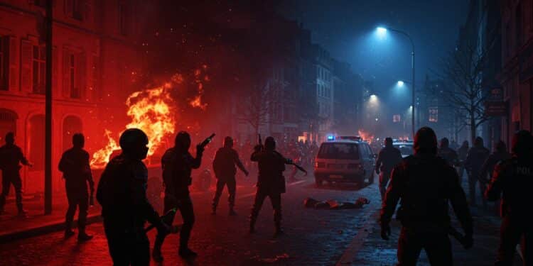 Émeutes à Limoges : Chaos Urbain et Réponses Policières - Viral Mag Violences à Limoges une centaine dindividus attaquent des véhicules au mortier affrontent la police Neuf blessés Que se passe t il dans ce quartier sensible Viral Mag