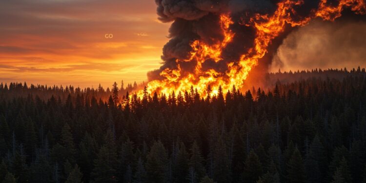 Feux de Forêts : Records d’Émissions en 2025 - Viral Mag Les feux de forêts de 2025 émettent des niveaux records de carbone dans lhémisphère nord Découvrez lampleur de cette crise environnementale   Viral Mag