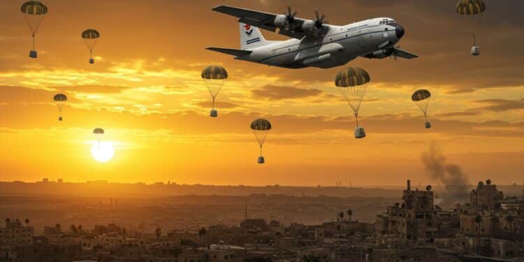 France Lance 40 Tonnes d’Aide sur Gaza Dès Vendredi - Viral Mag La France débute des largages daide humanitaire à Gaza ce vendredi avec 40 tonnes de vivres Découvrez les enjeux de cette opération durgence   Viral Mag