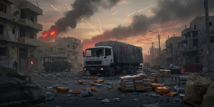 Gaza : Tirs sur l’Aide Humanitaire en Pleine Crise - Viral Mag Un projectile vise des sites daide à Gaza exacerbant la crise humanitaire Découvrez les tensions et accusations dans ce conflit   Viral Mag