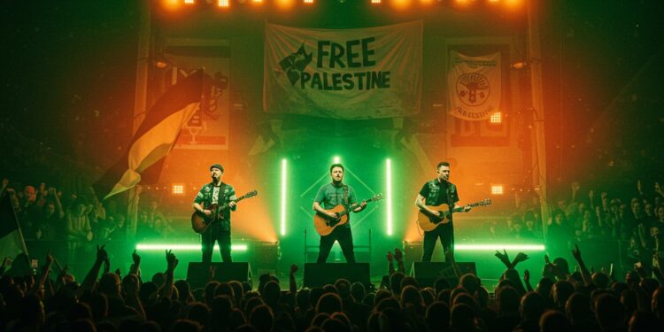 La police britannique clôt lenquête sur Kneecap à Glastonbury après des propos controversés Découvrez les détails de cette affaire et ses implications   Viral Mag