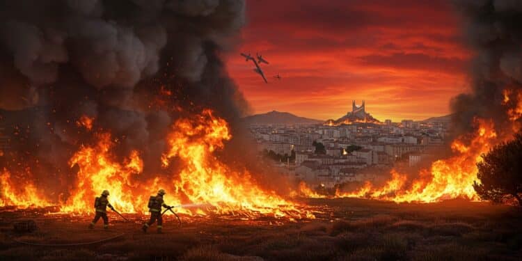 Incendie à Marseille : Une Lutte Acharnée Contre les Flammes - Viral Mag Incendie à Marseille un feu violent touche 700 hectares menace des habitations et perturbe les transports Suivez lévolution de la situation Viral Mag