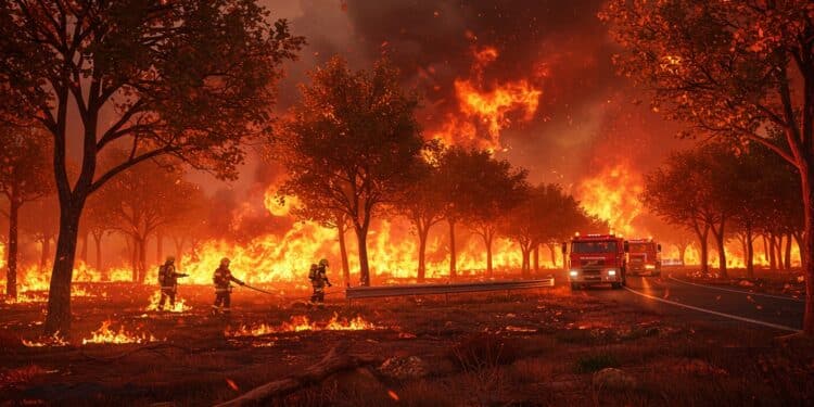 Incendie Dévastateur dans le Sud de la France : Une Lutte Acharnée - Viral Mag Un incendie ravage 2000 hectares dans le sud de la France forçant évacuations et fermetures dautoroute Les pompiers luttent sans relâche Viral Mag
