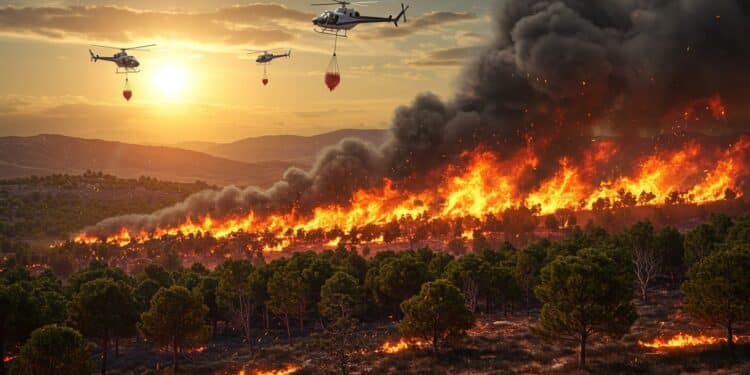 Incendies En Grèce : Le Péloponnèse En Flammes - Viral Mag Incendies dévastateurs dans le Péloponnèse  plus de 1 000 hectares brûlés villages évacués sous une canicule extrême Découvrez lampleur de la crise   Viral Mag