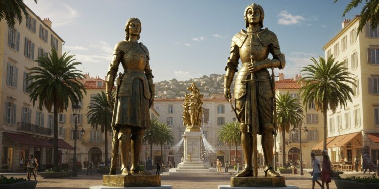 Jeanne d’Arc à Nice : La Statue Qui Défie l’Oubli - Viral Mag La statue de Jeanne dArc à Nice reste en place après une bataille judiciaire Découvrez son histoire son symbolisme et les enjeux culturels Viral Mag