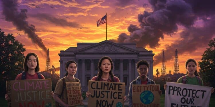 Jeunes Américains Contre Trump : Un Combat Climatique - Viral Mag Des jeunes saisissent la justice contre la politique pro fossiles de Trump défendant leurs droits constitutionnels face au changement climatique   Viral Mag