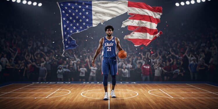 Joel Embiid naturalisé français choisit Team USA pour les JO 2024 déclenchant une controverse Découvrez les dessous politiques et les réactions   Viral Mag