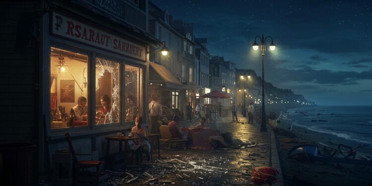 Jullouville : Une Nuit de Violence Secoue la Station Balnéaire - Viral Mag Une bagarre impliquant 30 jeunes à Jullouville Manche fait un blessé grave et choque la commune Découvrez les détails de cet incident inédit Viral Mag