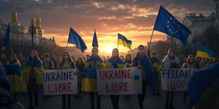 Kiev Se Soulève : La Lutte Pour Une Ukraine Libre - Viral Mag À Kiev des milliers de manifestants protestent contre une loi menaçant lindépendance des agences anticorruption un enjeu clé pour la démocratie ukrainienne   Viral Mag