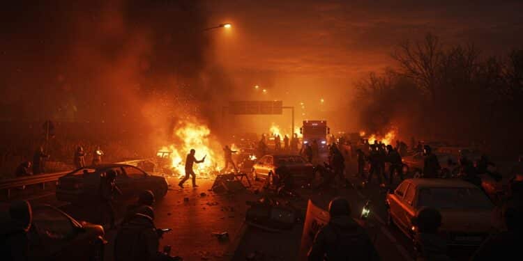 Limoges : Émeutes Urbaines et Chaos Nocturne - Viral Mag Violences à Limoges 150 individus armés affrontent police et pompiers dans une guérilla urbaine Découvrez les détails de cette nuit chaotique Viral Mag