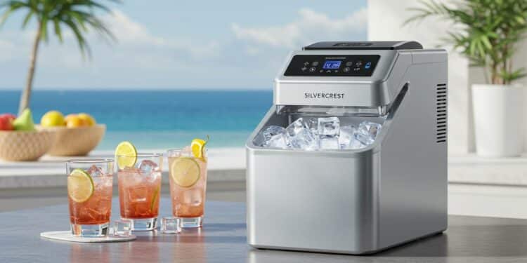 Découvrez la machine à glaçons Silvercrest en promo chez Lidl  Produisez 12 kg de glace en 24h pour des boissons fraîches toute lannée   Viral Mag