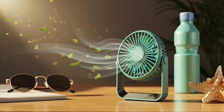 Mini Ventilateur Portable : La Solution Fraîcheur de l’Été 2025 - Viral Mag Découvrez le mini ventilateur portable star de lété 2025 Compact silencieux et puissant il combat la canicule à petit prix Parfait pour tous Viral Mag