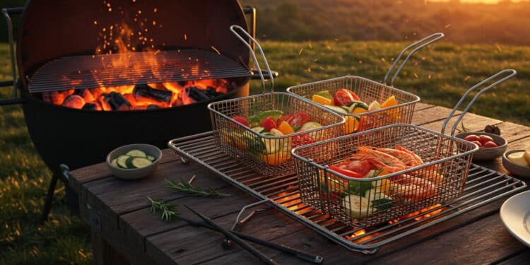Découvrez les paniers à barbecue parfaits pour griller légumes poissons ou viandes Pratiques durables et à 2399€ ils révolutionnent vos repas dété    Viral Mag