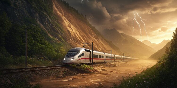 Paris-Milan : La Ligne Ferroviaire Victime du Climat - Viral Mag Ligne Paris Milan coupée par une coulée de boue due au changement climatique Découvrez les défis dadaptation des infrastructures ferroviaires face aux intempéries Viral Mag
