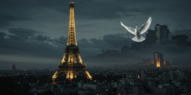 Paris Rend Hommage aux Victimes de Gaza - Viral Mag Le Conseil de Paris vote lextinction de la tour Eiffel et la citoyenneté dhonneur pour les victimes de Gaza un geste fort pour la paix Viral Mag