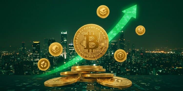 Pourquoi Bitcoin et Altcoins Grimpent en Flèche - Viral Mag Bitcoin atteint un record à 122 000 $ et les altcoins comme Jasmy Sui et Algorand bondissent Découvrez les raisons de cette envolée crypto Viral Mag