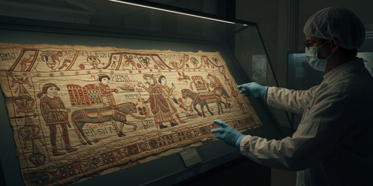 Le prêt de la Tapisserie de Bayeux au British Museum exige un soin extrême pour préserver cette œuvre millénaire Découvrez les défis de ce projet unique   Viral Mag