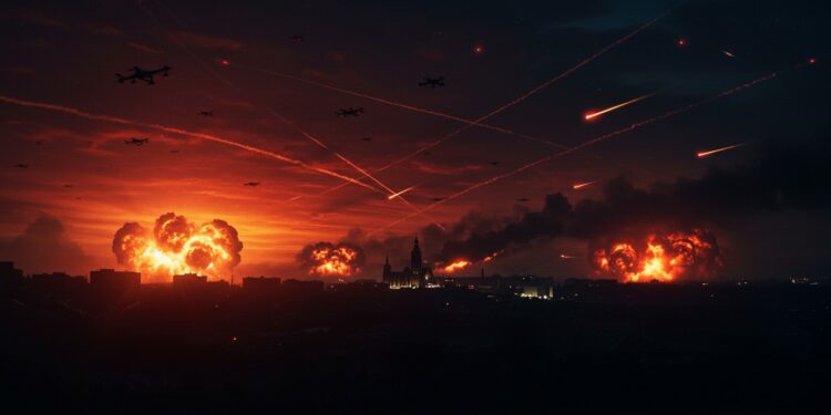 Russie : Une Offensive Aérienne Historique Contre l’Ukraine - Viral Mag La Russie lance sa plus grande attaque de drones et missiles sur lUkraine visant Volhynie Zelensky appelle à des sanctions Découvrez les détails Viral Mag