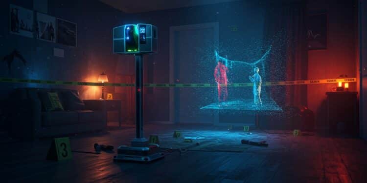 Scènes de Crime en 3D : La Révolution des Lasers-Scanners - Viral Mag Comment les lasers scanners transforment les enquêtes criminelles avec des reconstitutions 3D immersives Découvrez cette technologie révolutionnaire Viral Mag