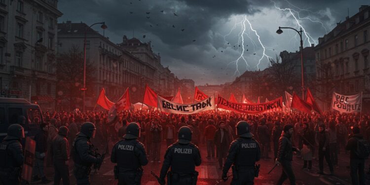 Serbie : Tensions et Manifestations Secouent le Pays - Viral Mag La Serbie face à des manifestations massives et des tensions LUE condamne la violence et appelle à la désescalade Enquête sur les heurts en cours Viral Mag