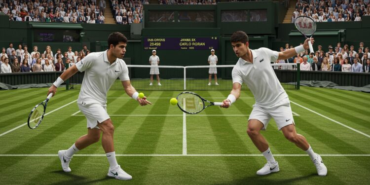 Sinner vs Alcaraz : La Finale Épique de Wimbledon 2025 - Viral Mag Jannik Sinner affronte Carlos Alcaraz en finale de Wimbledon 2025 Un duel de titans pour le titre Suivez lanalyse de ce choc légendaire Viral Mag