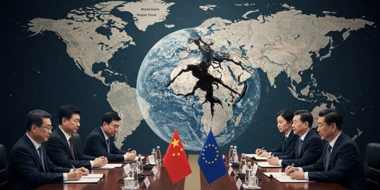 Sommet Chine-UE : Tensions et Enjeux Majeurs à Pékin - Viral Mag Sommet Chine UE à Pékin commerce Ukraine terres rares et droits humains au cœur des tensions Découvrez les enjeux cruciaux de cette rencontre Viral Mag