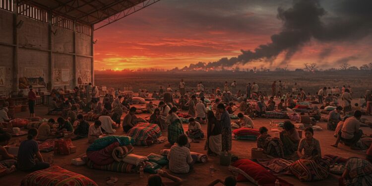 Thaïlande : Fuite et Refuge Face aux Combats Frontaliers - Viral Mag Des milliers de Thaïlandais fuient les combats à la frontière cambodgienne Découvrez leur quotidien dans un refuge à Surin et leurs espoirs de paix   Viral Mag