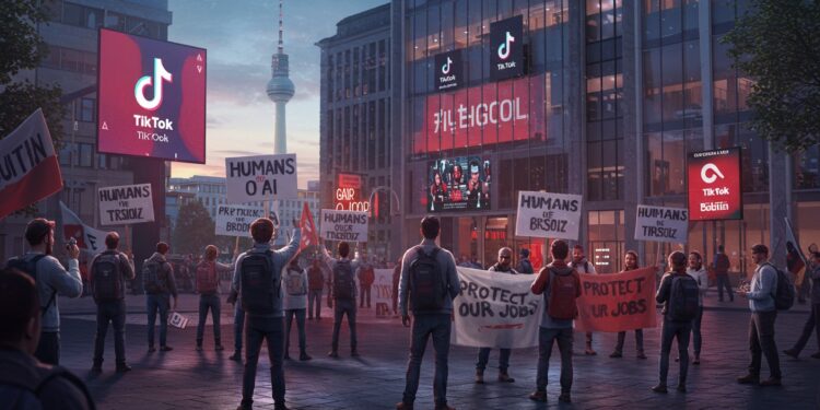 Les modérateurs de TikTok en Allemagne protestent contre leur remplacement par lIA dénonçant les risques pour la lutte contre la haine en ligne   Viral Mag