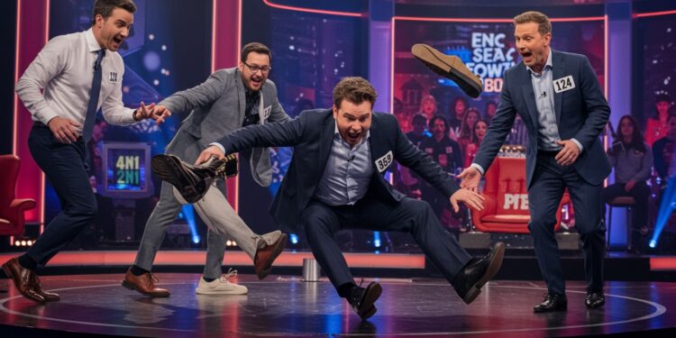 TLMVPSP : Une Chute Épique Secoue l’Émission ! - Viral Mag Un candidat de TLMVPSP chute violemment perd sa chaussure et amuse Cyril Féraud Découvrez ce moment hilarant qui marquera les bêtisiers Viral Mag