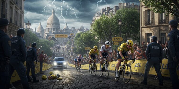 Tour de France 2025 : Chaos et Sécurité à Paris - Viral Mag Tour de France 2025  22 interpellations à Paris lors de la dernière étape Découvrez les incidents les enjeux de sécurité et lavenir de lévénement   Viral Mag