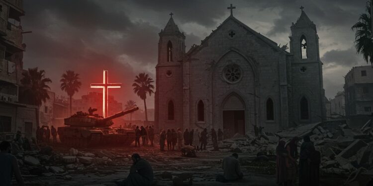 Tragédie à Gaza : Frappe sur une Église Catholique - Viral Mag Une frappe israélienne touche une église à Gaza faisant trois morts Netanyahu exprime ses regrets Découvrez les détails de cet incident tragique Viral Mag