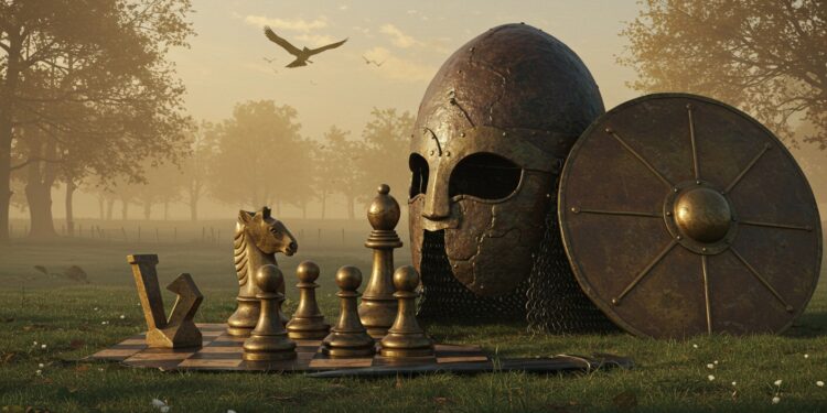 Trésors Archéologiques : L’Échange France-Royaume-Uni - Viral Mag Un échange culturel inédit la tapisserie de Bayeux en prêt au Royaume Uni contre des trésors de Sutton Hoo et des pièces médiévales Découvrez lhistoire fascinante de ces artefacts Viral Mag