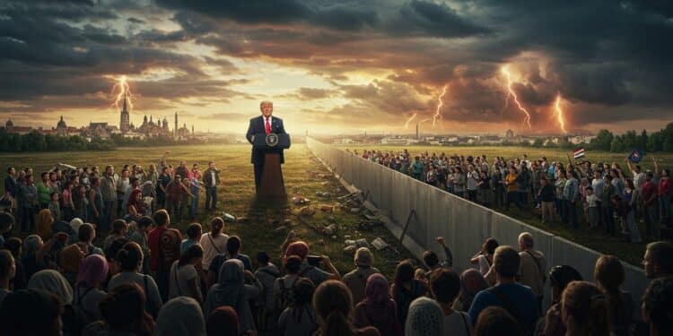 Trump Alerte : L’Europe Face à l’Immigration - Viral Mag Trump met en garde lEurope sur limmigration lors de son voyage en Écosse Découvrez ses propos choc et les enjeux migratoires actuels   Viral Mag