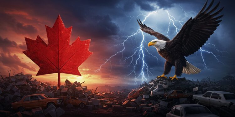 Trump Cible le Canada avec des Droits de Douane de 35% - Viral Mag Donald Trump impose 35 de droits de douane au Canada dès août 2025 visant acier et automobile Quelles conséquences pour Ottawa Viral Mag