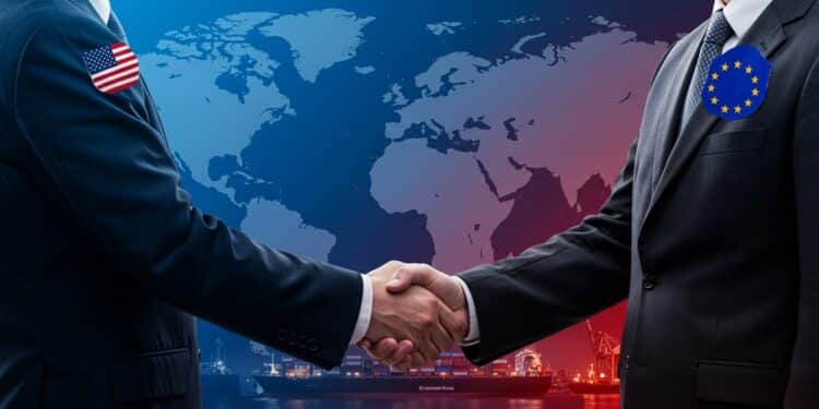 Trump et l’UE : Un Accord Commercial en Suspens - Viral Mag Trump donne 50 50 de chances à un accord commercial avec lUE avant le 1er août Quels enjeux pour les relations transatlantiques    Viral Mag