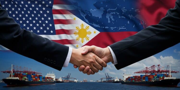 Trump Réduit les Droits de Douane pour les Philippines - Viral Mag Trump annonce un accord commercial avec les Philippines réduisant les droits de douane à 19 Découvrez les implications pour léconomie et la défense   Viral Mag