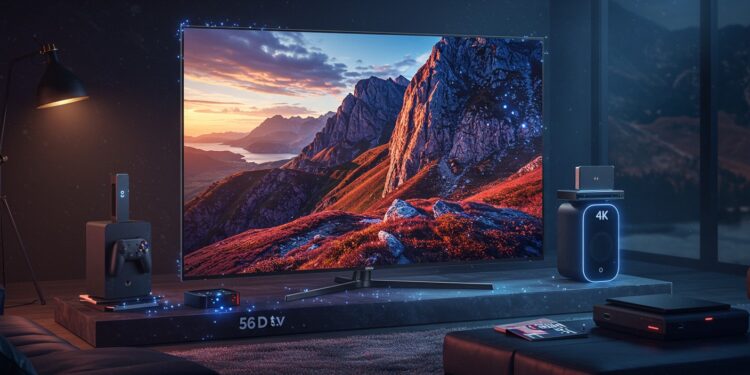 Une TV QLED 55 pouces à prix cassé  Découvrez ses atouts gaming 4K UHD et Smart Google Profitez de cette offre unique pour une expérience visuelle exceptionnelle   Viral Mag