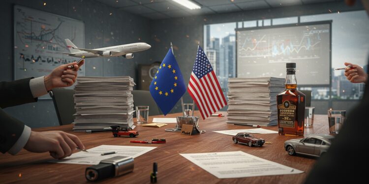 LUE prépare une riposte aux taxes de Trump tout en misant sur la négociation Découvrez les produits ciblés et les enjeux de cette guerre commerciale   Viral Mag